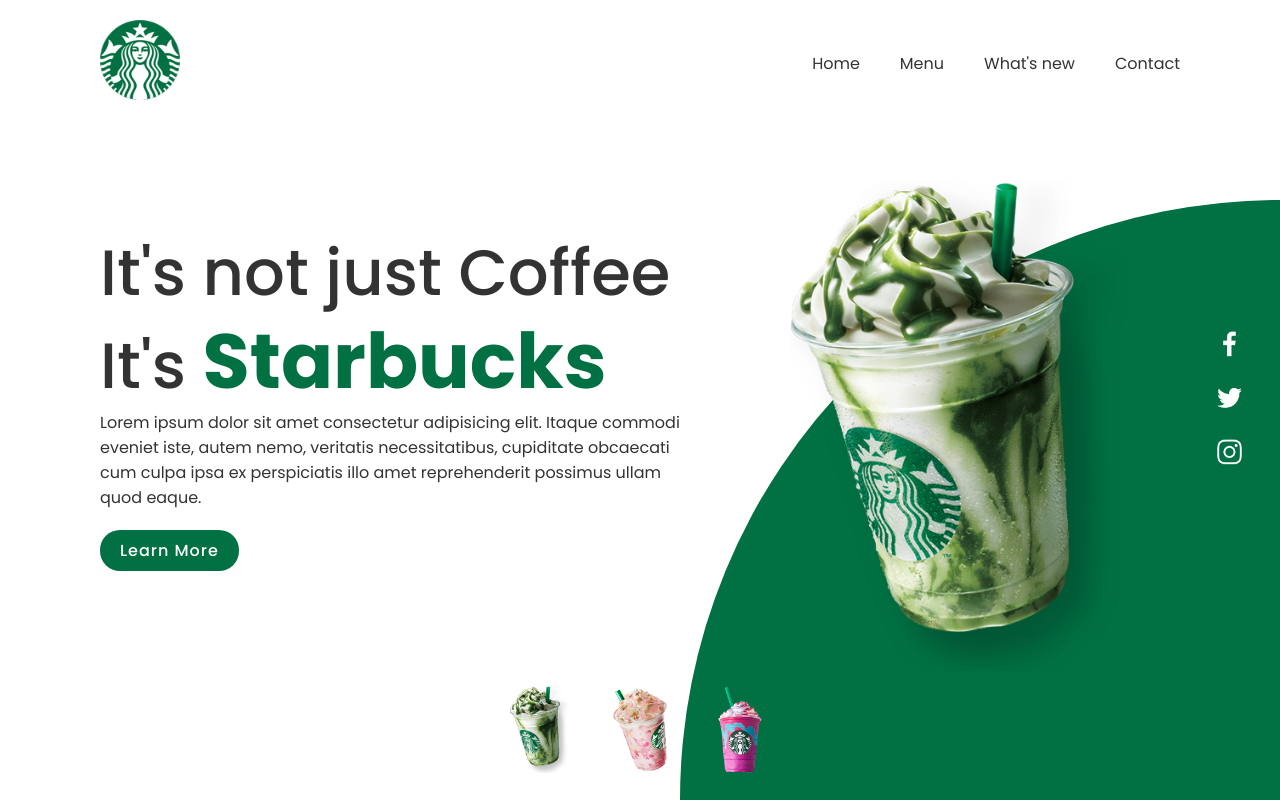 A mockup photo of a website